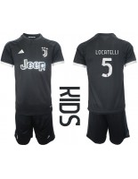 Juventus Manuel Locatelli #5 Alternativní dres pro děti 2023-24 Krátký Rukáv (+ trenýrky)